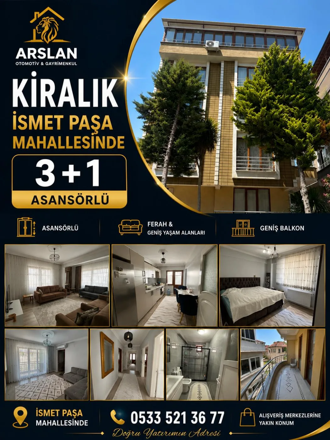 Yalova/İsmet Paşa Mahallesi’nde 📍 Vatan Computere 1 dakika mesafede , Kiralık Daire